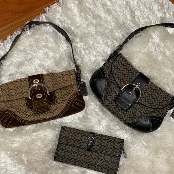 Coach Handbags - Small Coach bags + wallet bundle